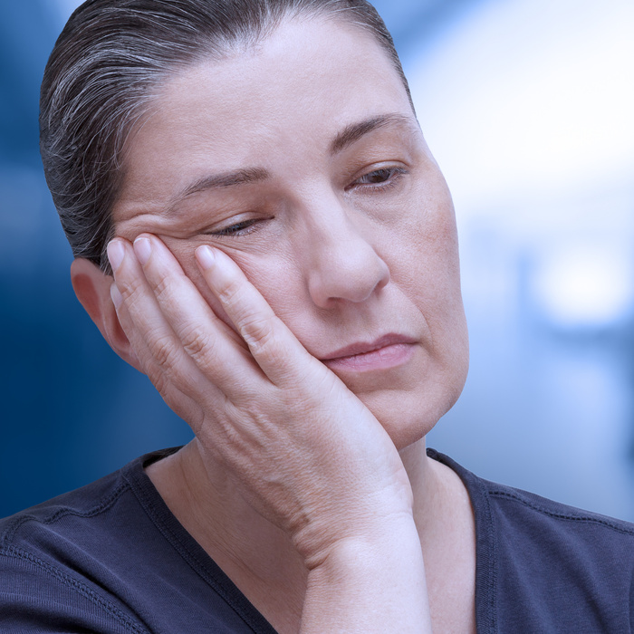 Woman showing daytime tiredness